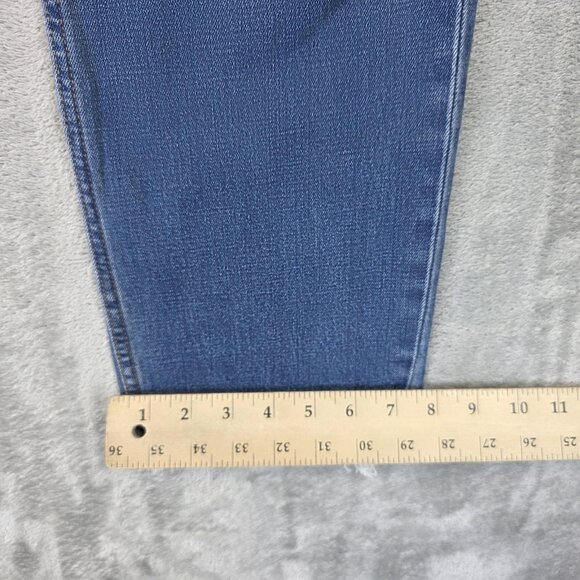 Abercrombie & Fitch Jeans Womens 28 Blue Ankle Straight High Rise Distressed - Picture 10 of 12
